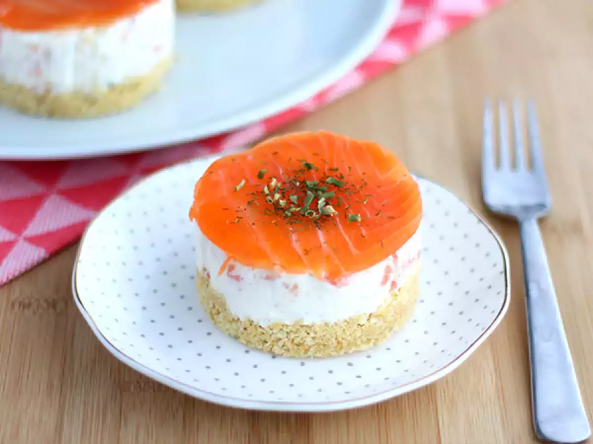 Resep Kue keju salmon asin