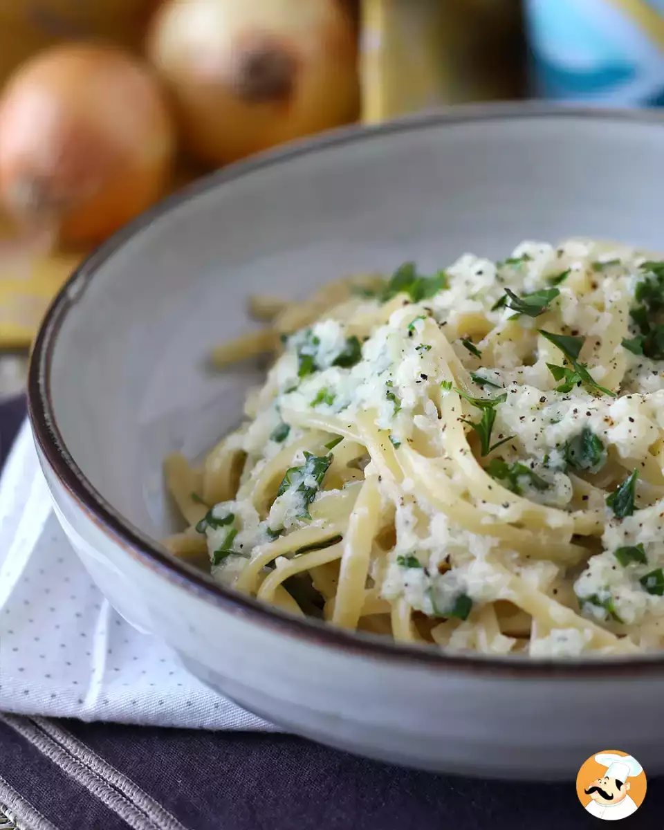 6. Spaghetti bawang yang lembut