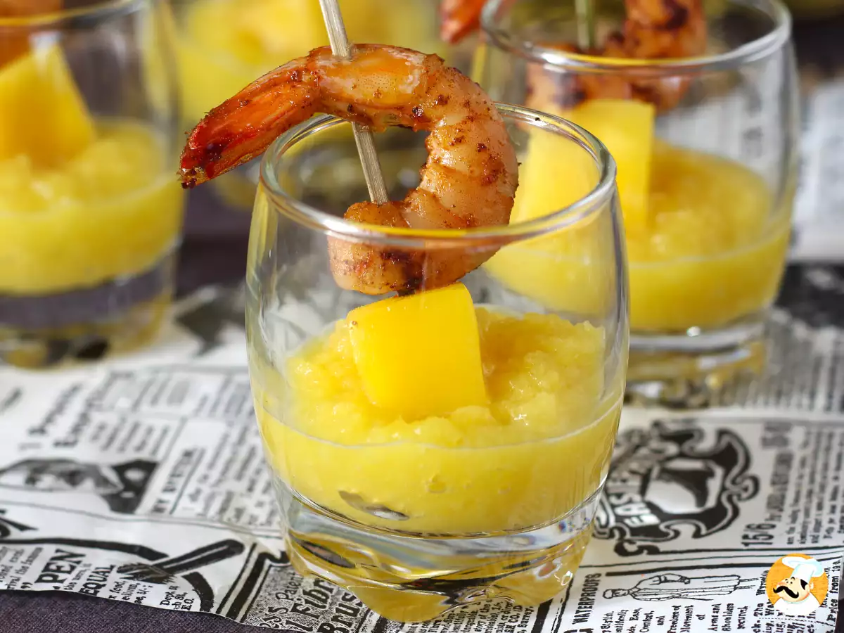 2. Gelas mangga dan udang