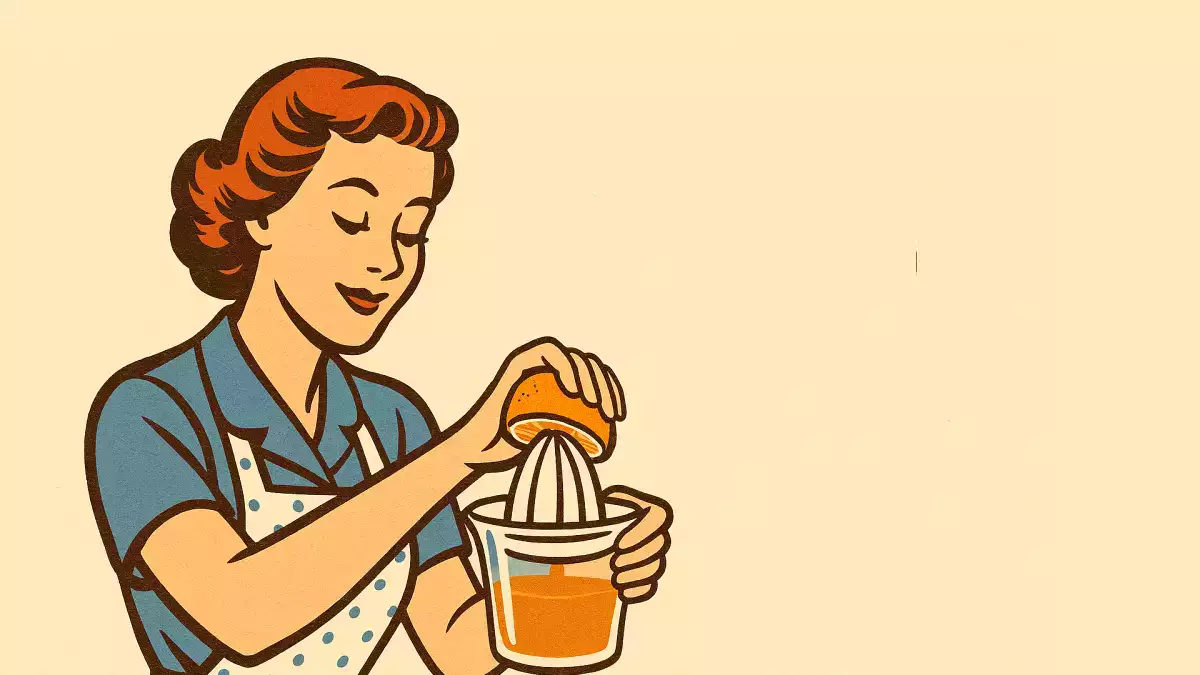 Minum jus dengan cepat, karena vitaminnya akan hilang.