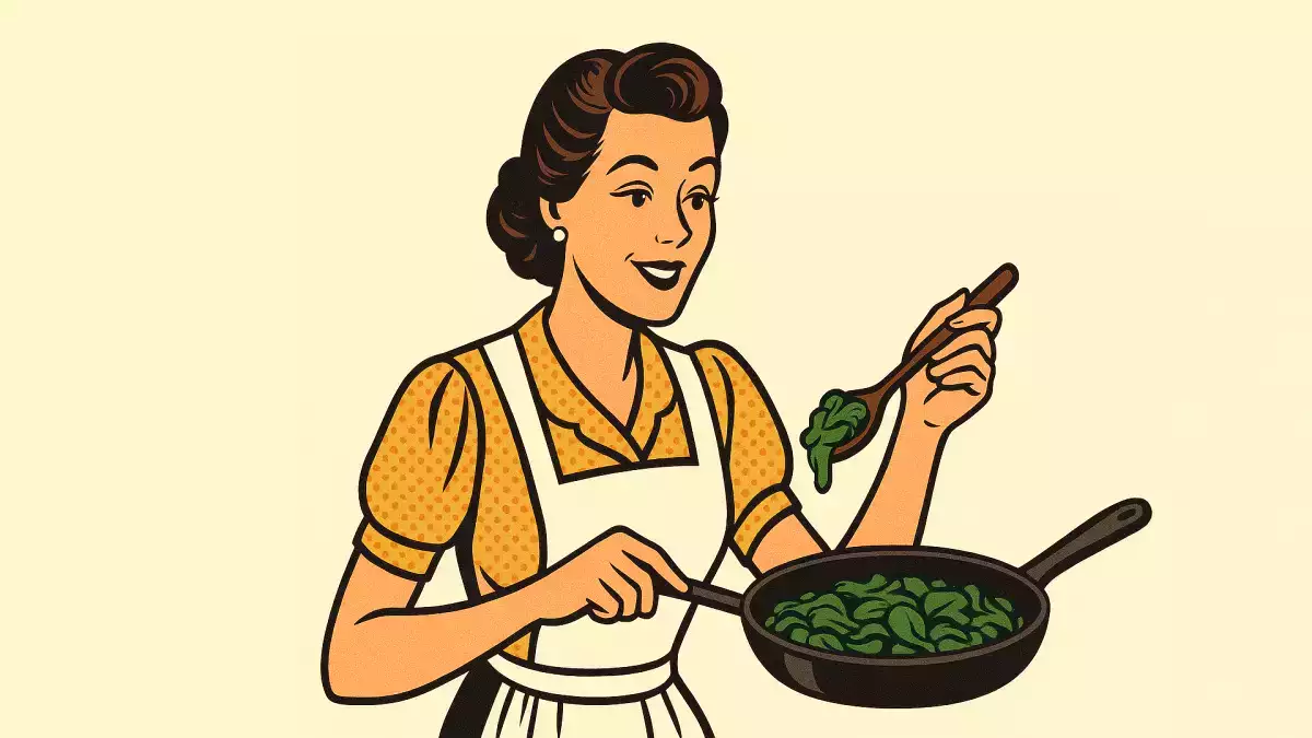 Makanlah bayam, yang mengandung zat besi tinggi, dan Anda akan sekuat Popeye.