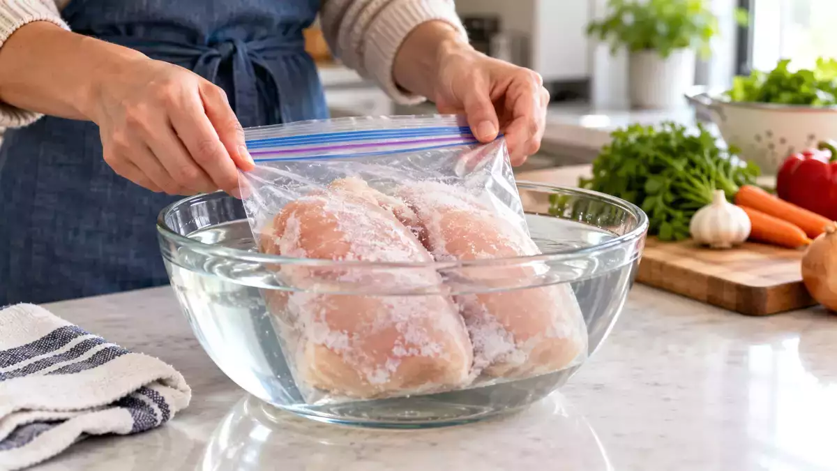 Lupa mencairkan ayam? Tiga cara aman ini bisa menyelamatkan makan malam tanpa risiko keracunan makanan