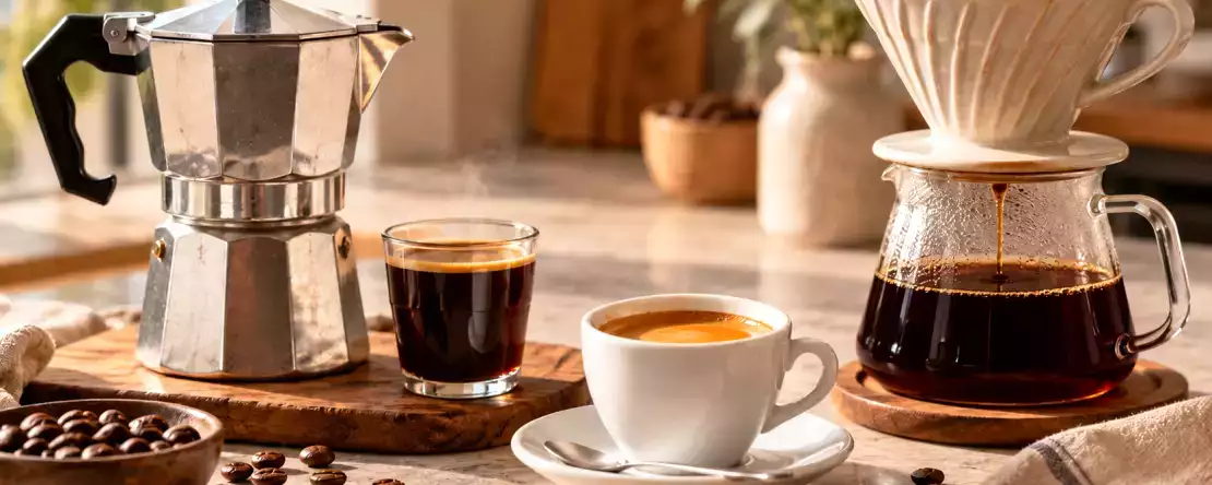 Moka, espresso, atau kopi saring: kopi yang tepat bergantung pada aktivitasmu hari itu