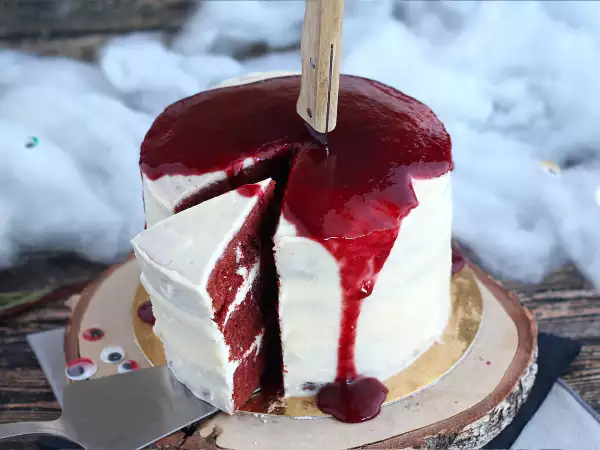 Red Velvet Halloween: kue spektakuler yang langsung mencuri perhatian
