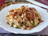 Resep Pasta krim dengan radicchio, bacon renyah, dan kenari: resep cepat dan tak tertahankan