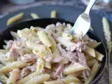 Resep Pasta krim dan ham: lembut, cepat, dan sangat menarik!