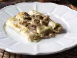Resep Jamur dan sosis cannelloni: hidangan pertama yang kaya dan lezat