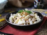 Resep Pasta dengan ricotta dan kenari: lembut dan renyah
