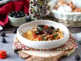 Resep Spaghetti alla puttanesca, hidangan pertama yang cepat dan lezat