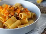 Resep Pasta dengan labu dan sosis
