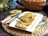 Resep Bunga zucchini goreng, resep adonan dengan air soda