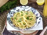 Resep Pasta dengan lemon - pasta al limone (favorit masa depan anda!)