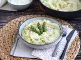 Resep Risotto dengan asparagus hijau dan parmesan