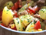 Resep Kentang, tuna, dan salad tomat