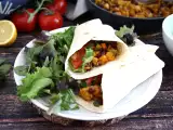 Resep Fajitas vegetarian dengan protein kedelai bertekstur