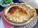 Resep Quiche rendah lemak dengan ham, keju, dan yoghurt!