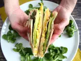 Resep Bungkus panggang ala brunch - tortilla wrap hack