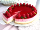 Resep Bavarois raspberry cokelat putih (langkah-langkah dan video)