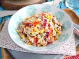 Resep Salad nasi campur (cepat dan mudah)