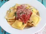 Resep Ricotta ravioli, resep langkah demi langkah