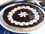 Resep Tart pisang dan cokelat (langkah demi langkah)