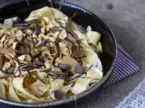 Resep Pancake tagliatelle dengan cokelat dan kacang!