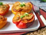 Resep Paprika isi vegetarian panggang: resep mudah dan lezat dengan sayuran dan keju mozzarella