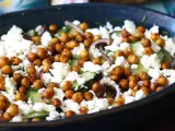 Resep Mentimun, buncis panggang, alpukat, dan salad feta