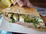 Resep Sandwich gourmet italia dengan keju mortadella dan burrata