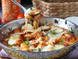 Resep Resep cepat gratin gnocchi dengan zucchini dan mozzarella