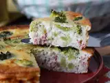 Resep Quiche tanpa kulit dengan brokoli, pancetta, dan keju cottage