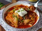 Resep Sup lasagna daging, ricotta, dan parmesan