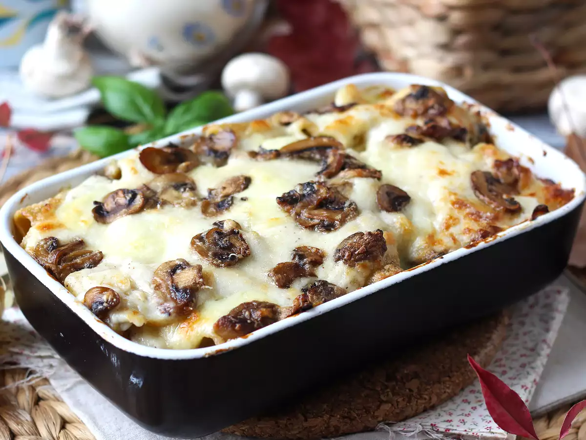 Resep Pasta al forno ai funghi: resep lembut dan berserat yang sempurna untuk musim gugur