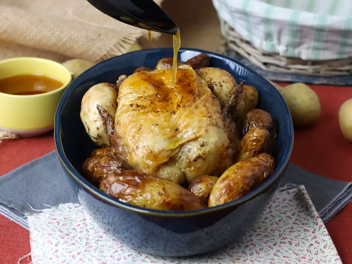 Resep Bagaimana cara membuat ayam panggang di dalam air fryer?