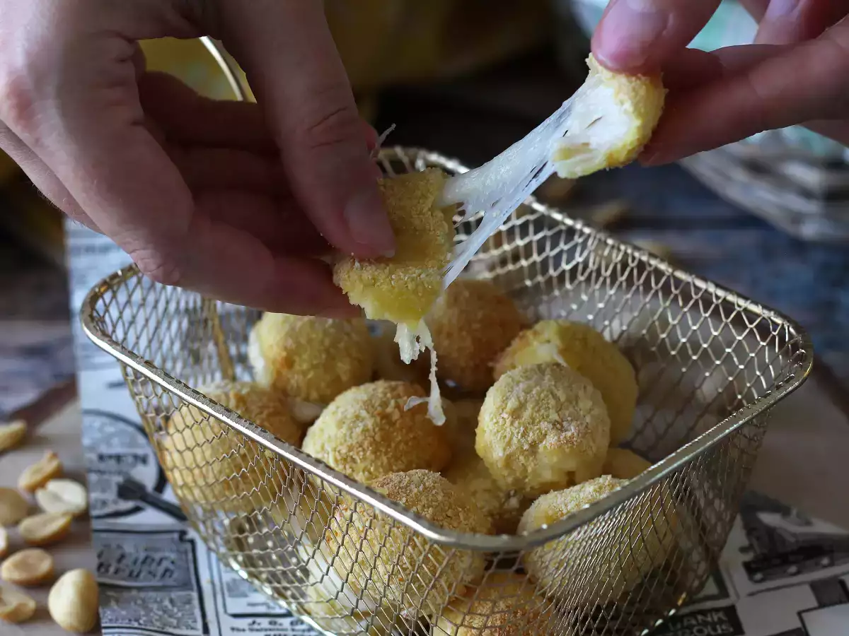 Resep Mozzarelline dalam penggorengan udara