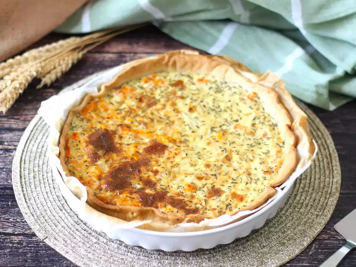 Resep Quiche labu, untuk makanan yang sederhana dan efektif