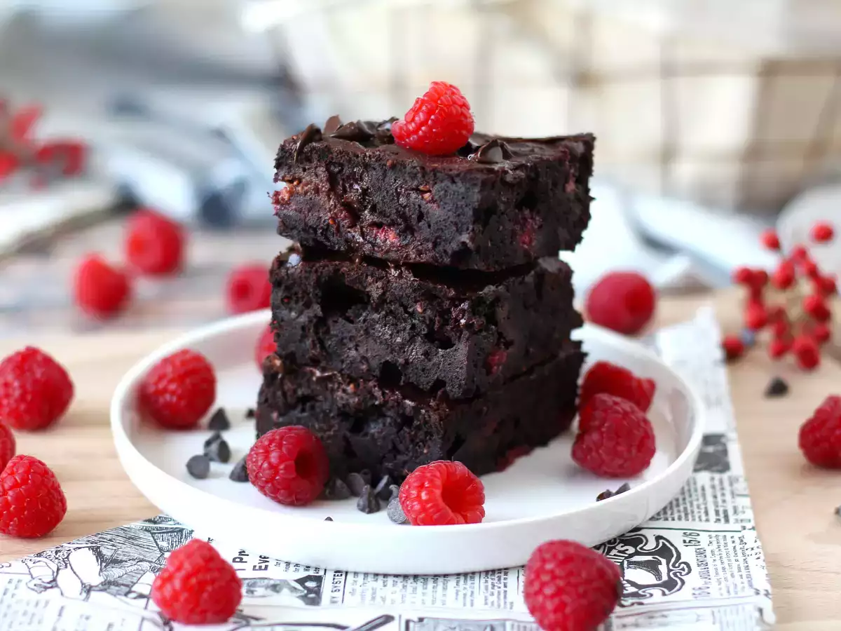 Resep Brownies raspberry cokelat, benar-benar memanjakan lidah!