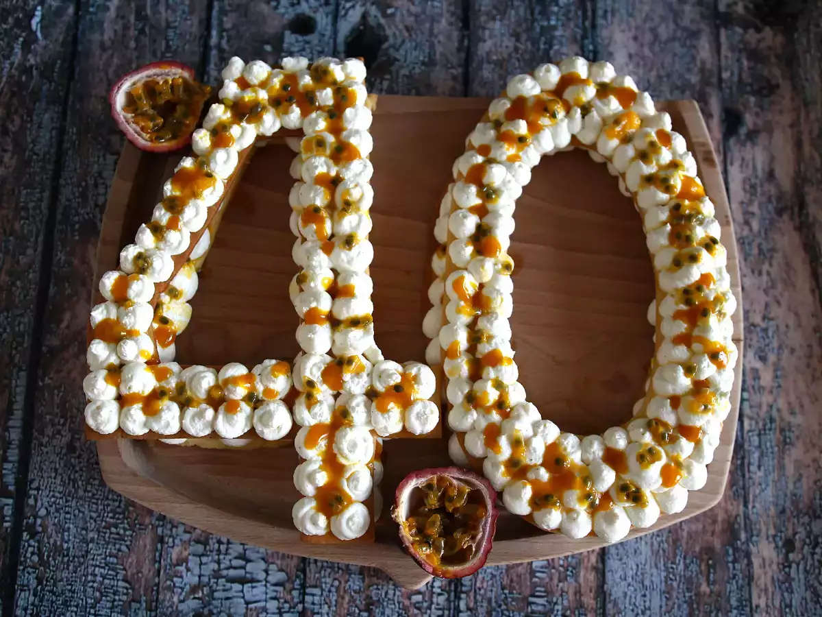 Resep Kue nomor eksotis dengan mangga dan markisa