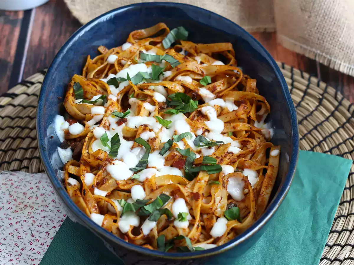Resep Tagliatelle al forno, resep anti-mubazir untuk menggunakan pasta sisa
