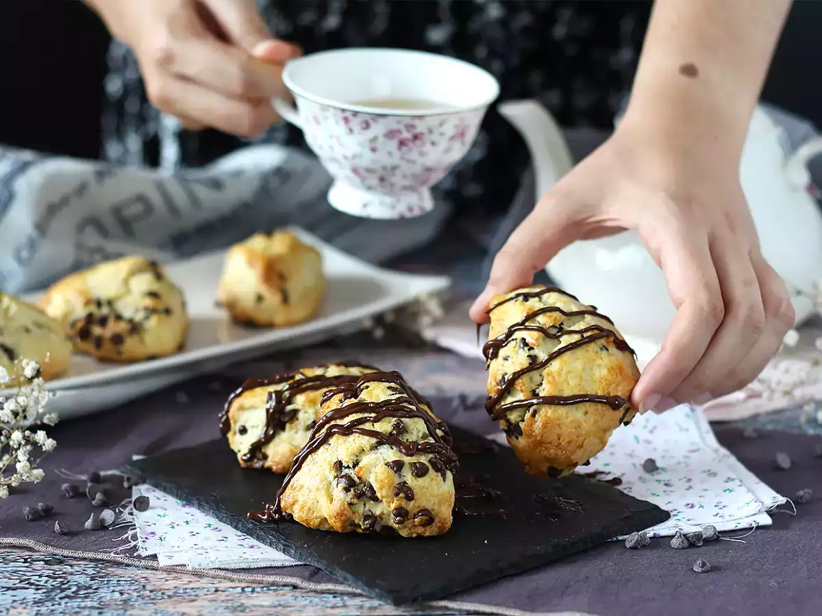 Resep Scone cokelat yang mudah dan lembut