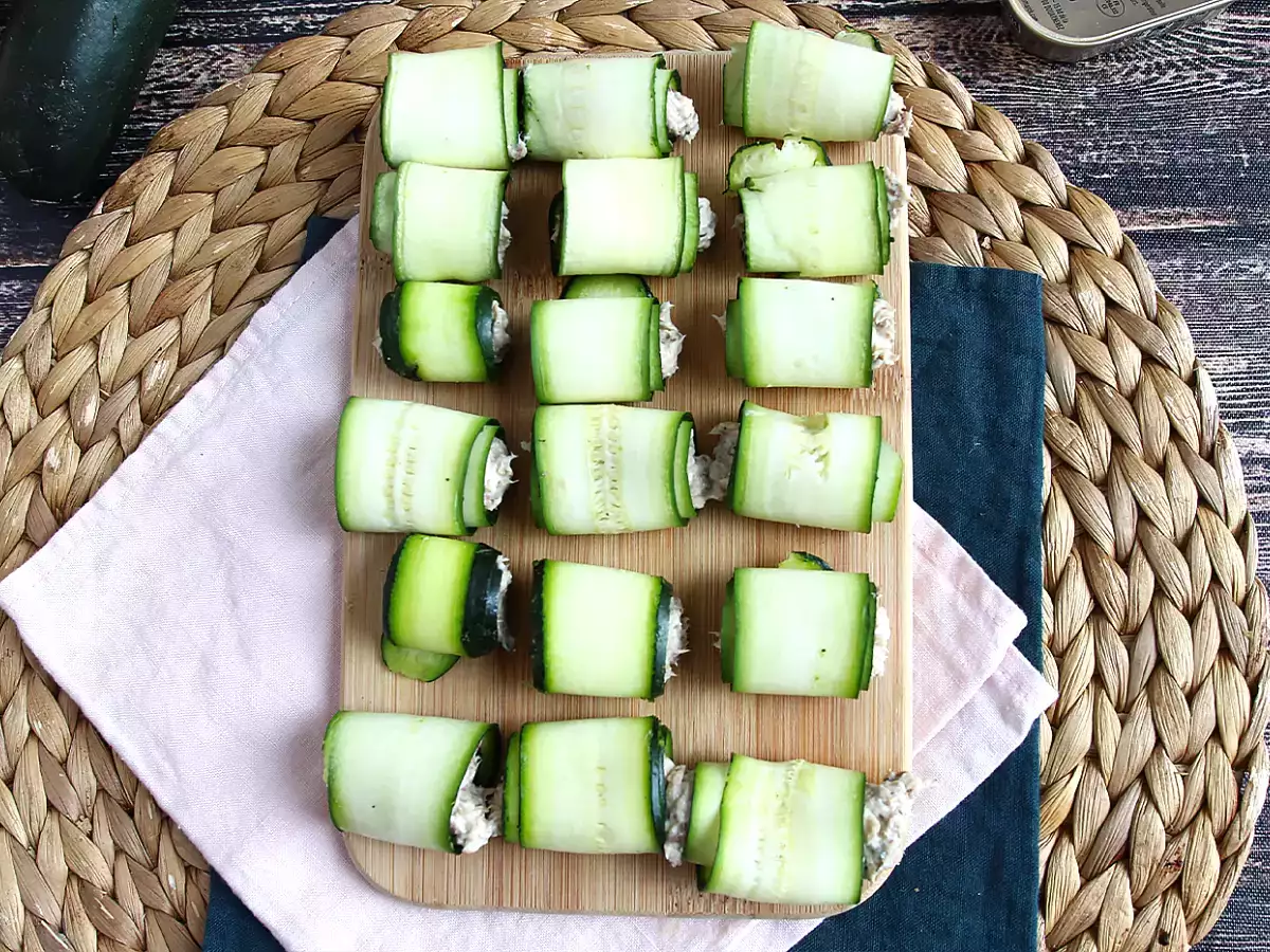 Resep Gulungan cukini dan sarden