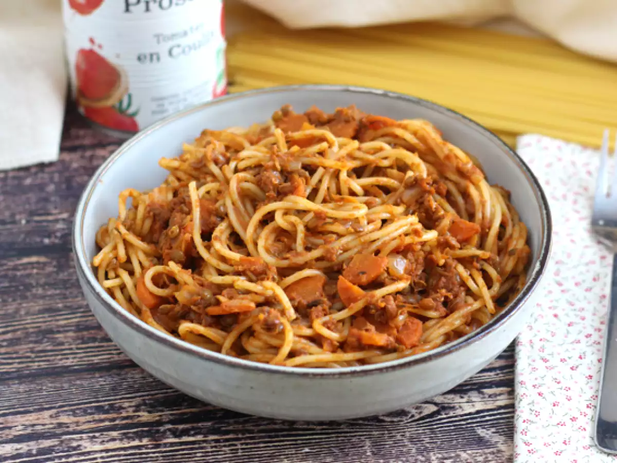 Resep Spaghetti bolognese vegetarian!