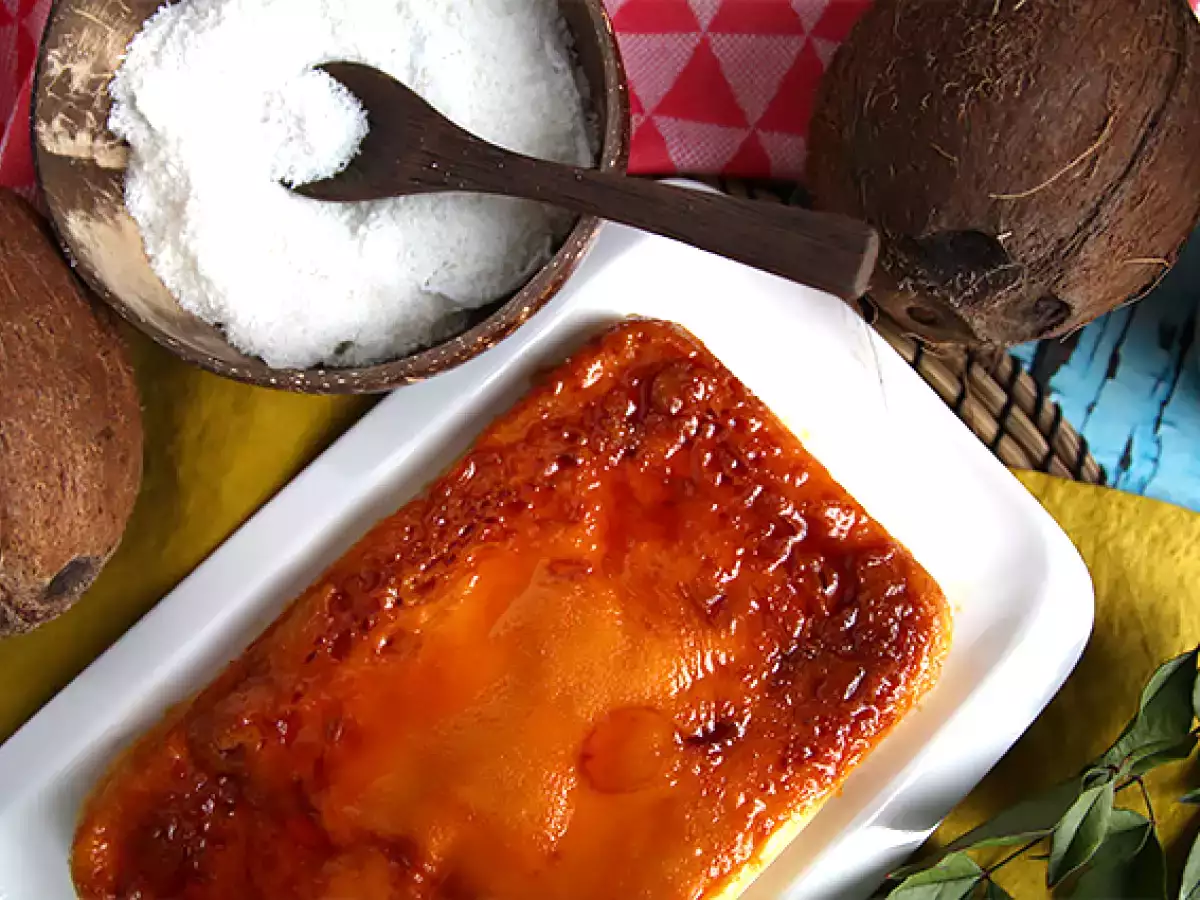 Resep Puding kelapa dalam microwave dalam 8 menit