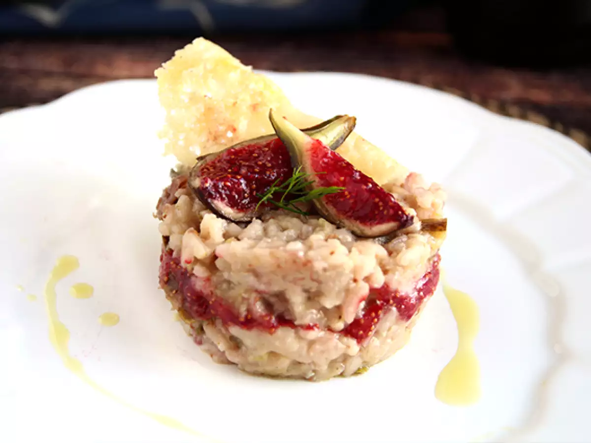 Resep Risotto ara, gorgonzola, dan ham