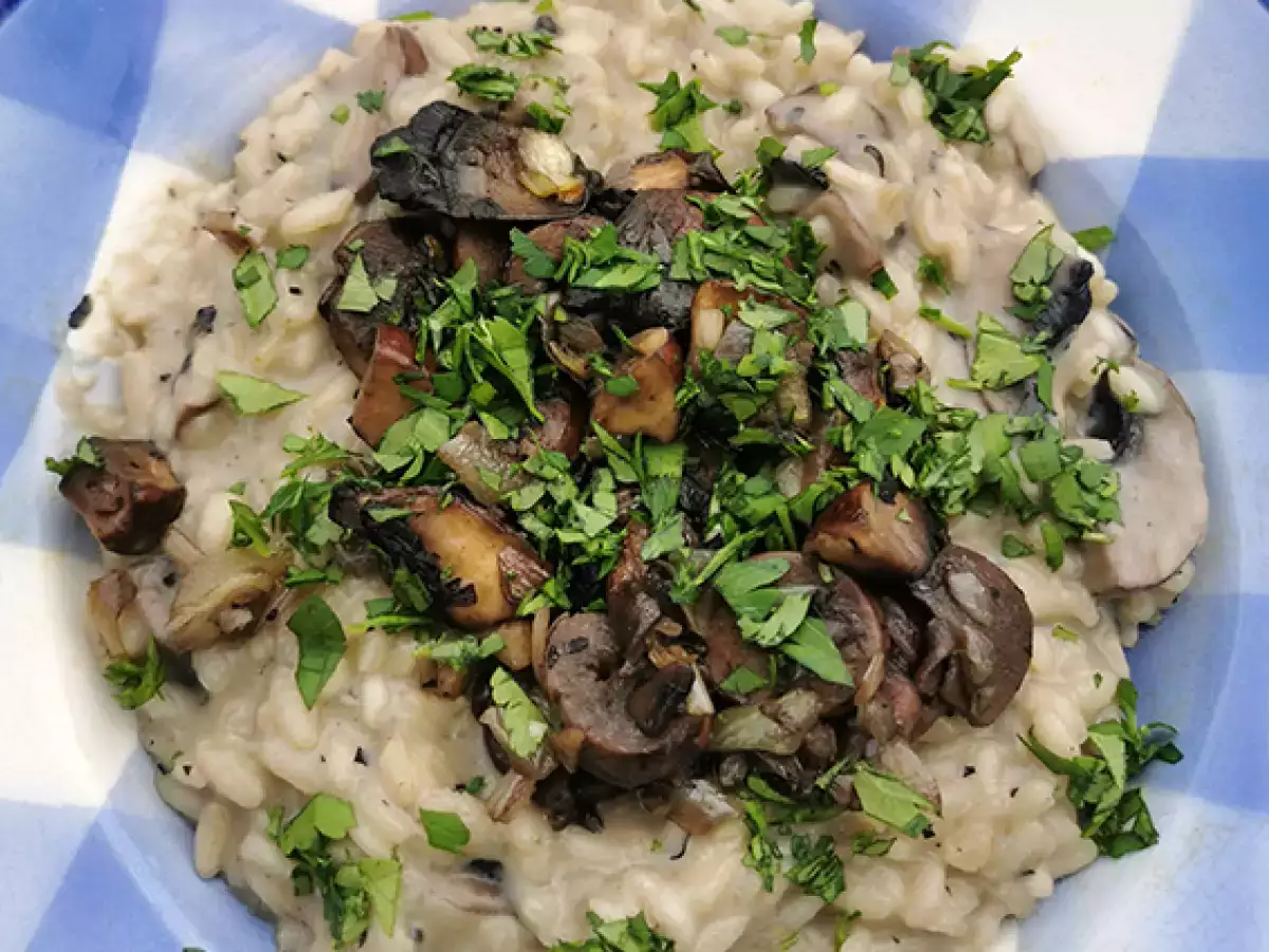 Resep Risotto jamur super creamy