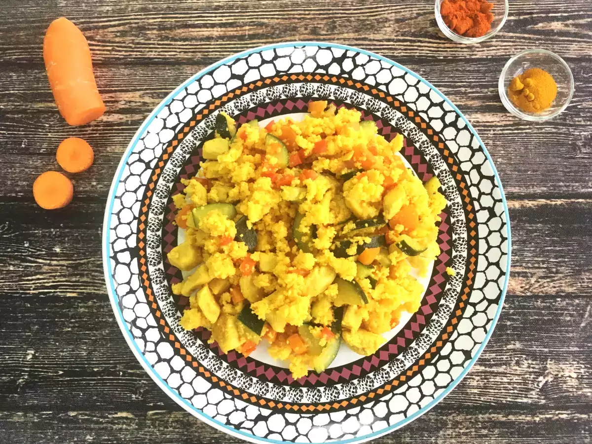 Resep Couscous ekspres (ayam dan sayuran)