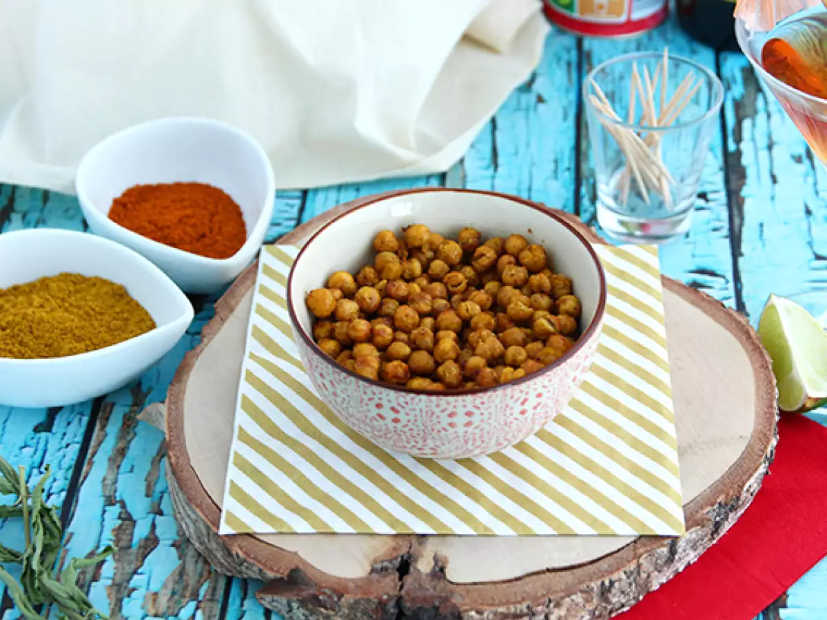 Resep Kacang arab panggang oven dengan bumbu kari