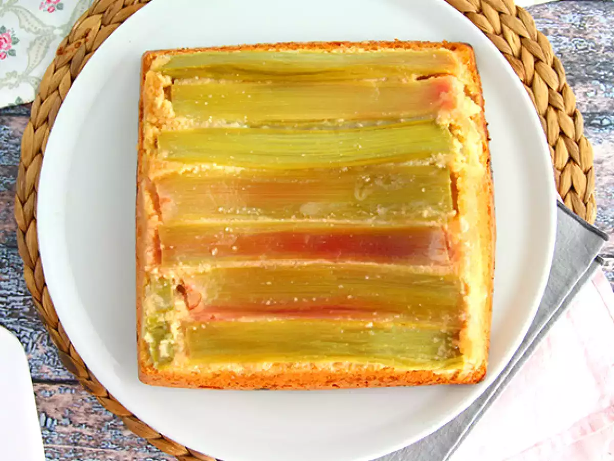 Resep Kue rhubarb terbalik
