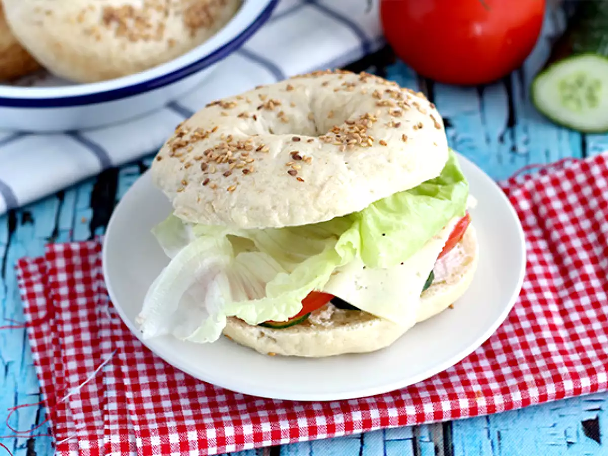 Resep Bagel vegetarian