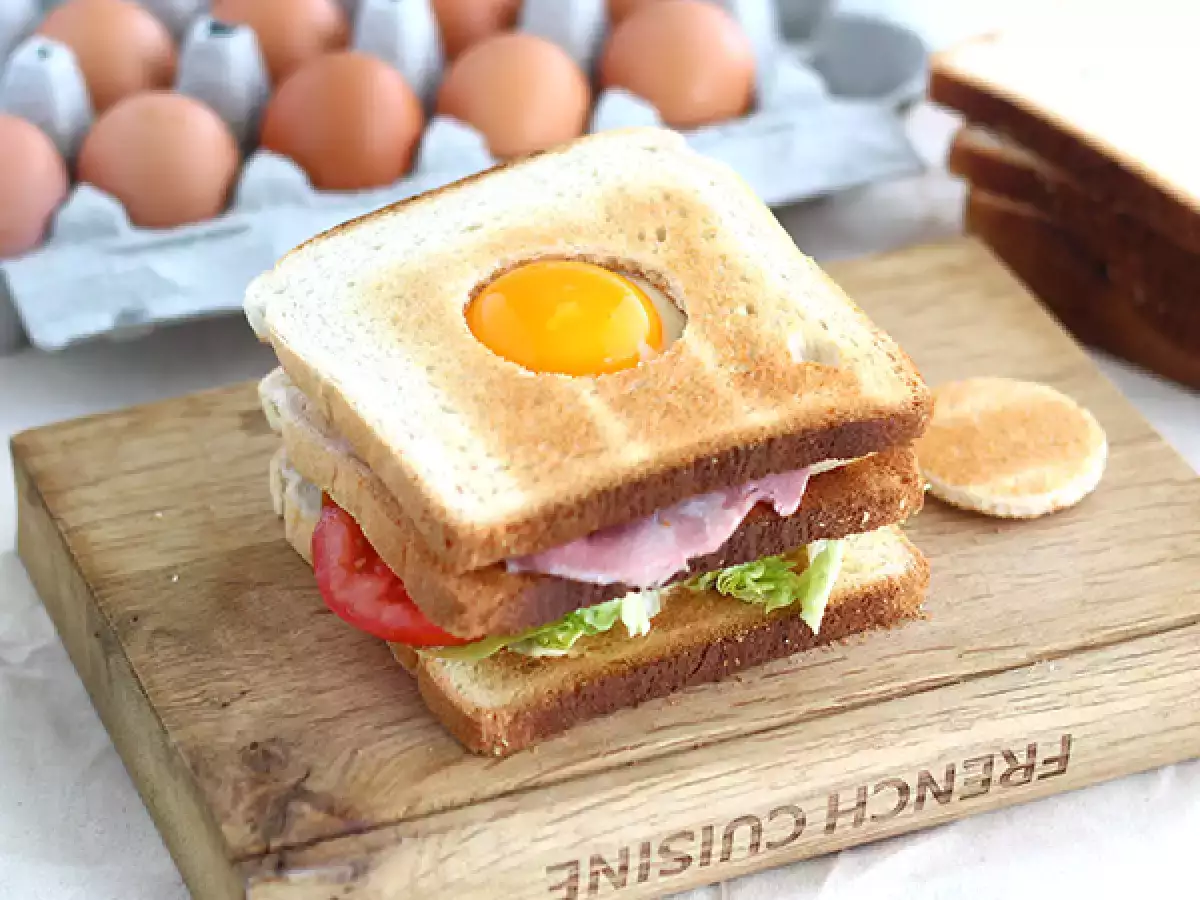 Resep Club egg sandwich